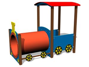 Train engine - brown