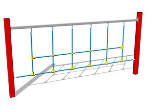 Monkey track Rope net - red