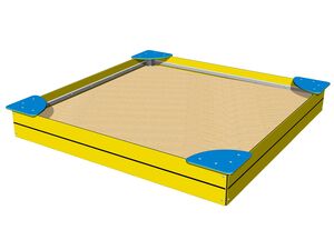 Sandpit with seats 2x2 m