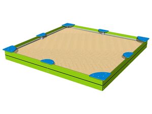 Sandpit with seats 3x3 m PIP3030