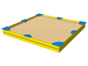 Sandpit with seats 3x3 m