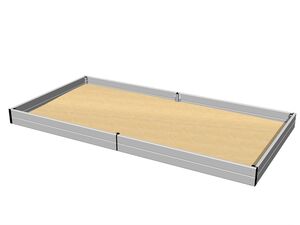 Sandpit 4x2 m - silver