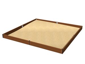 Sandpit 4x4 m - brown