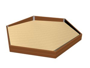 Hexagonal sandpit PI600K - metal