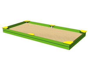 Sandpit with seats 4x2 m PIP4020LY
