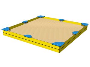 Sandpit with seats 3x3 m
