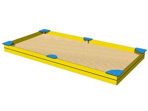 Sandpit with seats 4x2 m PIH4020YB