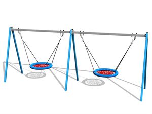 Twin chain swing - metal (f.h. 1,5 m)