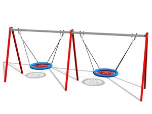 Twin chain swing - red (f.h. 1,5 m)