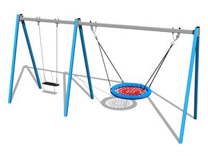 Twin chain swing - Blue (f.h. 1,5 m)