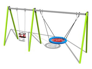 Twin chain swing - metal (f.h. 1,5 m)