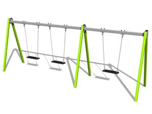 Triple chain swing - metal (f.h. 1,0 m)