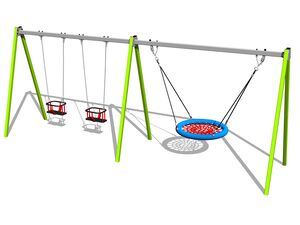 Triple chain swing - lime (f.h. 1,5 m)