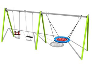 Triple chain swing - metal (f.h. 1,5 m)