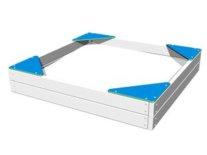 Seats for four-sided sandpit - blue