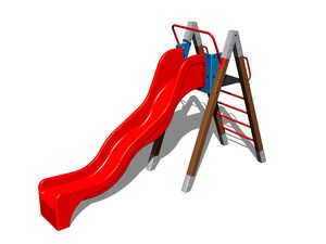 Slide with a ladder KZ100K - metal (f.h. 1,5 m)