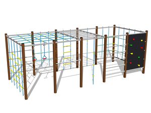 Climbing set - brown