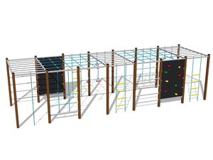 Climbing set - brown