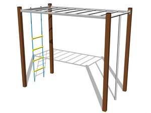 Climbing set - brown