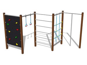 Climbing set - brown