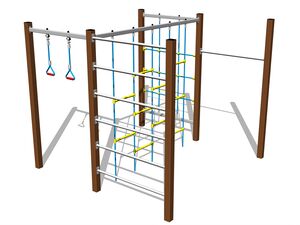 Climbing set - brown