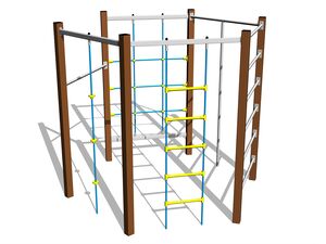 Climbing set - brown