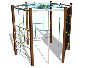 Climbing set - brown