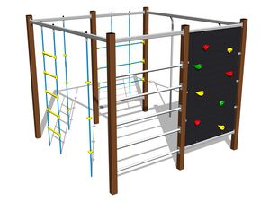 Climbing set - brown