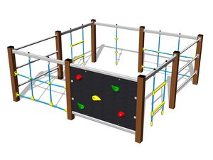 Climbing set - brown