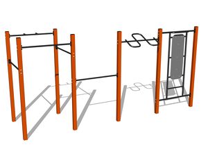 Street workout set WS8012OD - orange