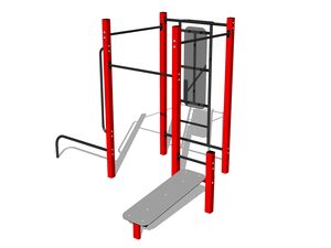 Street workout set WS8014RD - red