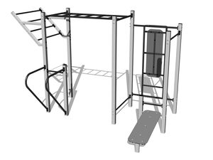 Street workout set - silver