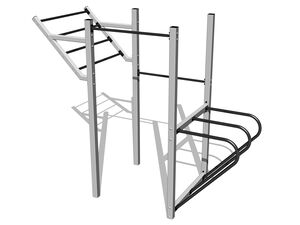 Street workout set WS8017SD - silver