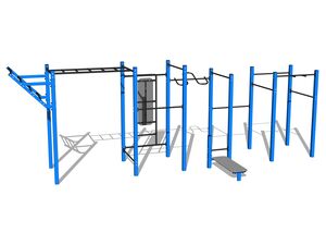 Street workout set - blue