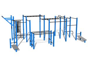 Street workout set - blue