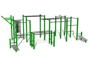Street workout set - green