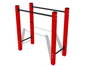 Street workout element WP8002RD - red