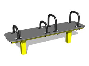 Street workout element - yellow