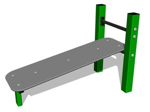 Street workout element WP8006GD - green