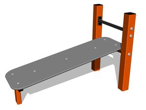 Street workout element WP8006OD - orange