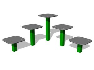 Street workout element - green