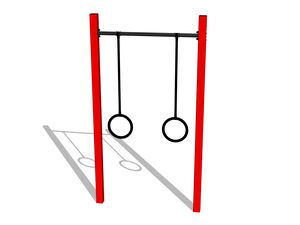 Street workout element - red