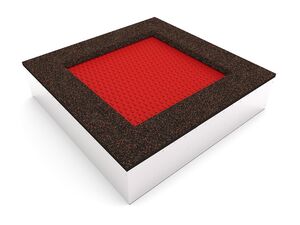 Trampoline - red