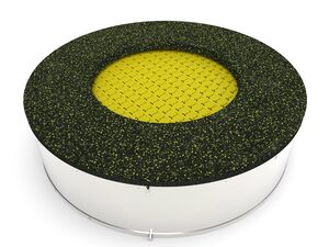 Trampoline TRA-K145-YZ - yellow