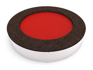 Trampoline - red