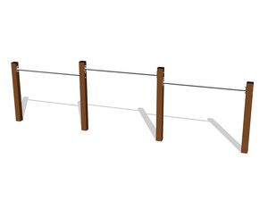 Triple fitness rack - metal (f.h. 1 m)