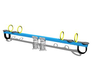 Four seat seesaw on springs HPV4001KB - blue