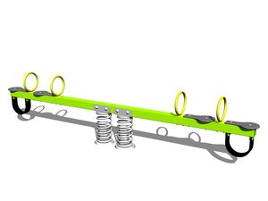 Four seat seesaw on springs HPV4001KE - lime