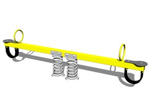 Double seat seesaw on springs HPV2001KY - yellow