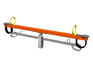 Double seat seesaw - orange